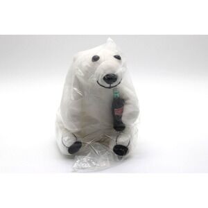 Coca Cola 1993 Vintage‎ Polar Bear 7" Plush Stuffed Animal NEW Sealed NIP